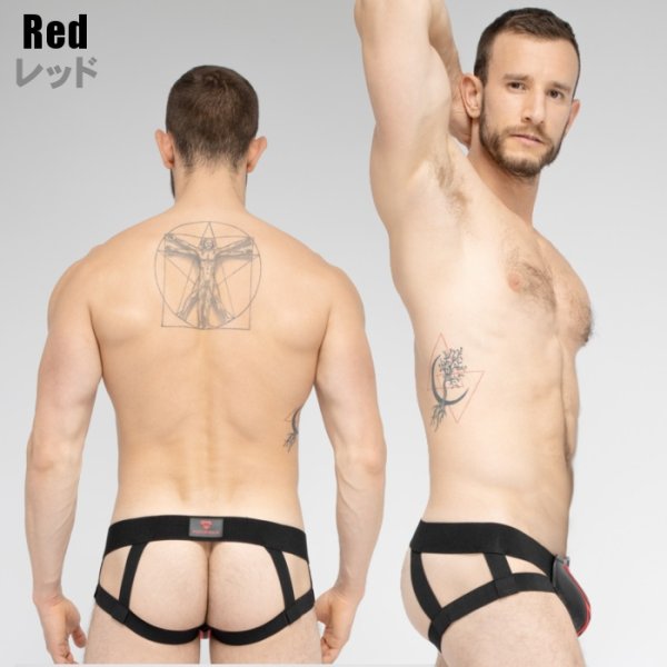 画像4: Maskulo【マスクロ】ジョックストラップ メンズ ジョック ケツ割れ ケツワレ ジョック レザー風 SKULLA