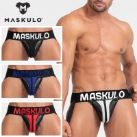 Maskulo【マスクロ】ジョックストラップ メンズ ジョック ケツ割れ ケツワレ レザー風 ラバー ARMORED ジョックストラップ