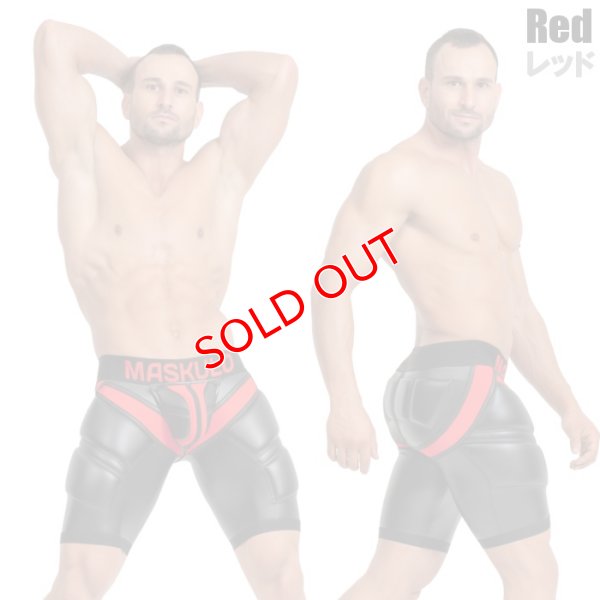 画像6: Maskulo【マスクロ】男性用スパッツ ボクサーパンツ レザー風 フェイクレザー ラバー Maskulo マスクロ ARMORED サイクリングショーツ ボクサー