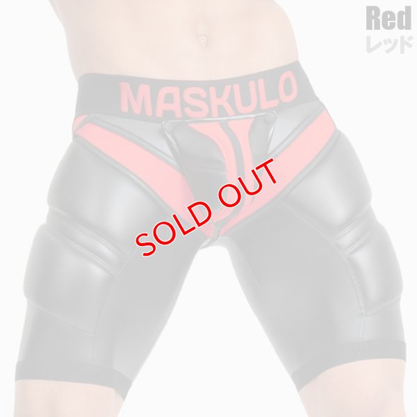 画像7: Maskulo【マスクロ】男性用スパッツ ボクサーパンツ レザー風 フェイクレザー ラバー Maskulo マスクロ ARMORED サイクリングショーツ ボクサー