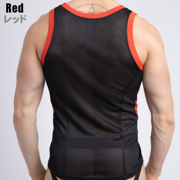 画像6: Maskulo【マスクロ】メンズ メッシュ タンクトップ ジム トレーニング ジョギング スポーツ ウェア Maskulo マスクロ SKULLA