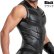 画像4: Maskulo【マスクロ】メンズ ノースリーブ ベスト レザー風 フェイクレザー ラバー ARMORED ZIPPERED VEST