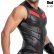 画像8: Maskulo【マスクロ】メンズ ノースリーブ ベスト レザー風 フェイクレザー ラバー ARMORED ZIPPERED VEST