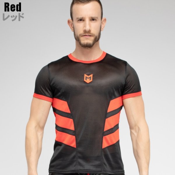 画像4: Maskulo【マスクロ】メンズ メッシュ Tシャツ ジム トレーニング ジョギング スポーツ ウェア Maskulo マスクロ SKULLA