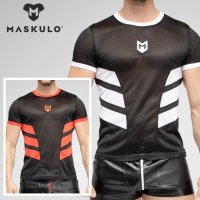 Maskulo【マスクロ】メンズ メッシュ Tシャツ ジム トレーニング ジョギング スポーツ ウェア Maskulo マスクロ SKULLA