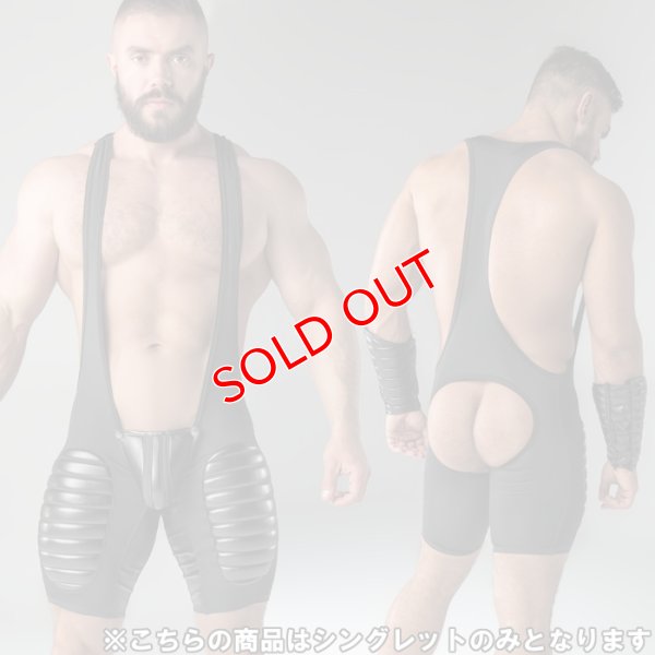 画像2: Maskulo【マスクロ】シングレット 太ももパッド Armored Oバック