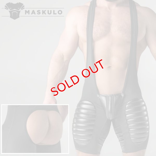 画像1: Maskulo【マスクロ】シングレット 太ももパッド Armored Oバック