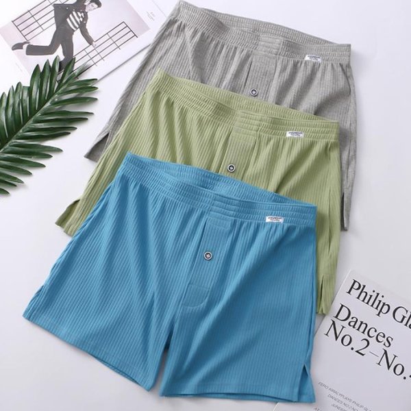 画像7: 綿・コットン・トランクス メンズ 無地 下着 パンツ 肌に優しい やわらか素材 通気性 快適インナー 紳士用 部屋着にも最適(男性下着 ms-9027)