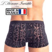 L'Homme Invisible【ロームアンヴィジーブル】 ローライズボクサーパンツ メンズ下着 Devore Tattoo ボクサー