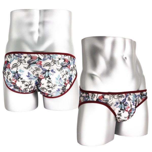 画像6: L'Homme Invisible【ロームアンヴィジーブル】 Fleurs de Peau レース メッシュ ビキニブリーフ