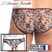 L'Homme Invisible【ロームアンヴィジーブル】 Fleurs de Peau レース メッシュ ビキニブリーフ