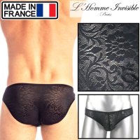 Homme Invisible【ロームアンヴィジーブル】 ブリーフ メンズビキニ Imperial レース メッシュ ビキニブリーフ 男性下着