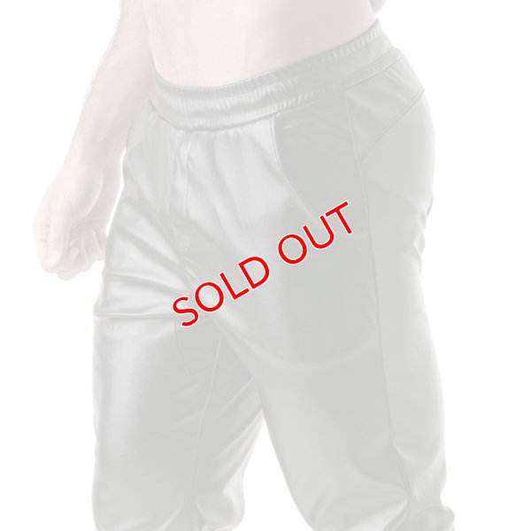 画像4: TOF Paris【TOFパリ】メンズ 合皮レザー風パンツ TOF Paris FETISH スウェットパンツBLACK