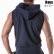 画像11: TOF Paris【TOFパリ】メンズ フート付きスウェット ノースリーブ スポーツウェア カジュアルウェア ZIPPED SLEEVELESS HOODIE