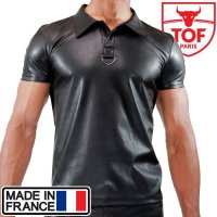 TOF Paris【TOFパリ】メンズ フェティッシュ フェイクレザーポロシャツ フェチ FETISH POLO