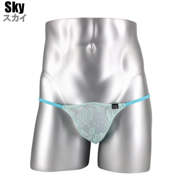 画像6: U.M. 男性下着 メンズTバック 極小レース シースルーTバック Under Moon/アンダームーン