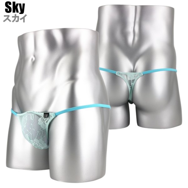 画像7: U.M. 男性下着 メンズTバック 極小レース シースルーTバック Under Moon/アンダームーン