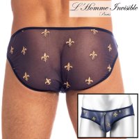 L'Homme Invisible【ロームアンヴィジーブル】 Charlemagne Navy ビキニブリーフ
