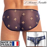 L'Homme Invisible【ロームアンヴィジーブル】 Charlemagne Navy ビキニブリーフ