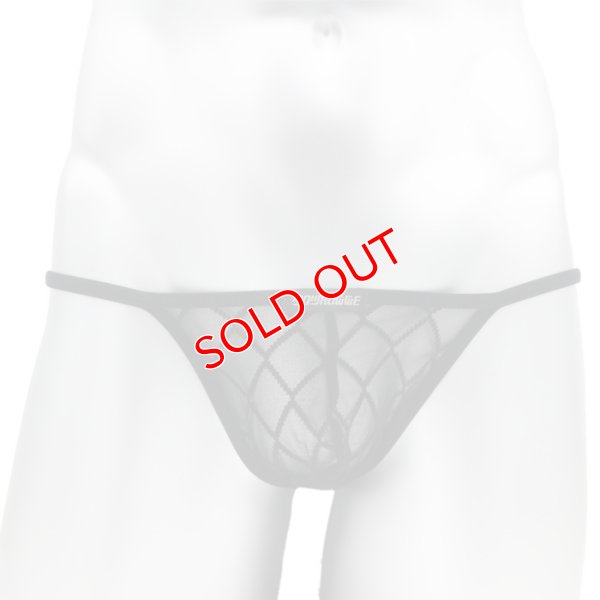 画像4: 【ウォーム】メンズビキニ チェックメッシュ ハーフバックビキニ