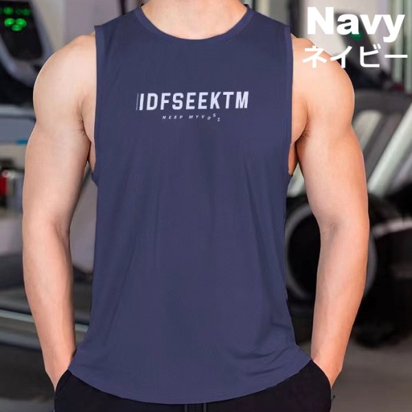 画像9: メンズタンクトップ ノースリーブ スポーツウェア ジムウェア カジュアルウェア ルームウェア ウエイトトレーニングウェア