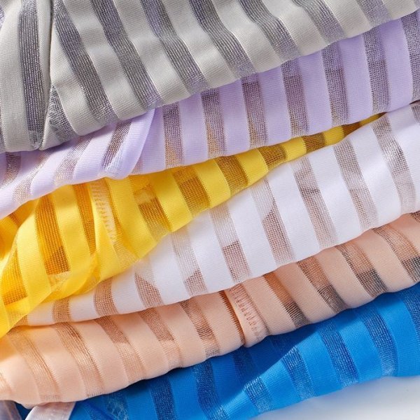 画像16: ボクサーパンツ メンズ ローライズストライプ柄メッシュ生地 シースルー ボクサー メンズ 男性下着 (16)