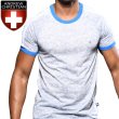 画像1: Andrew Christian【アンドリュークリスチャン】 Athletic Burnout Raglan Tシャツ スポーツウェア ジムウェア (1)