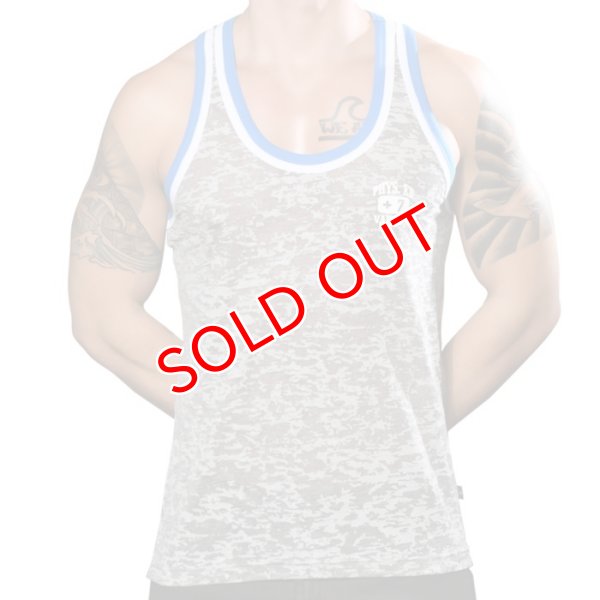 画像2: Andrew Christian【アンドリュークリスチャン】 Phys. Ed. Varsity Burnout メッシュタンクトップ (2)