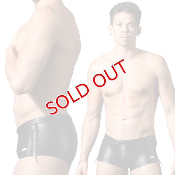 画像2: Andrew Christian【アンドリュークリスチャン】海パン メンズ男性水着 ボクサー ショート丈 トランクス FUKR ジッパー スイムショーツ (2)