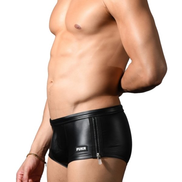 画像3: Andrew Christian【アンドリュークリスチャン】海パン メンズ男性水着 ボクサー ショート丈 トランクス FUKR ジッパー スイムショーツ (3)