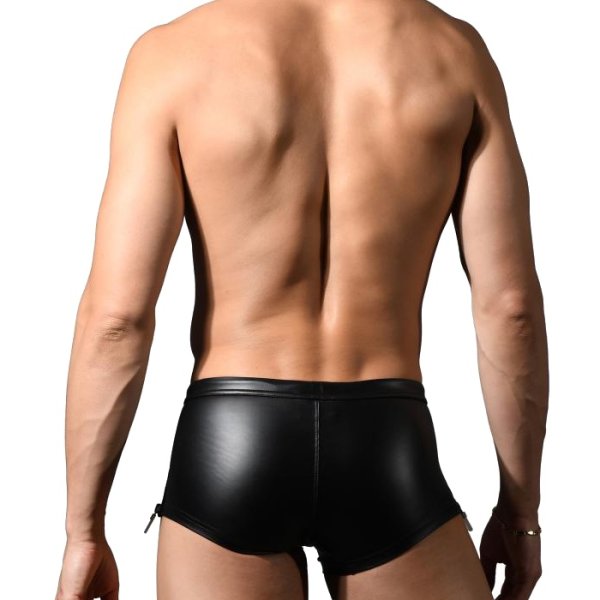 画像4: Andrew Christian【アンドリュークリスチャン】海パン メンズ男性水着 ボクサー ショート丈 トランクス FUKR ジッパー スイムショーツ (4)