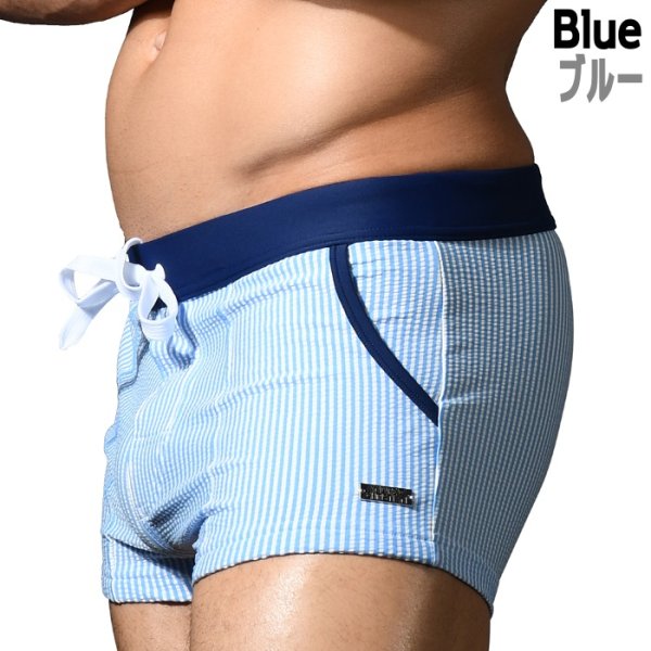 画像6: Andrew Christian【アンドリュークリスチャン】海パン メンズ男性水着 ボクサー ショート丈 トランクス Hamptons スイムショーツ (6)