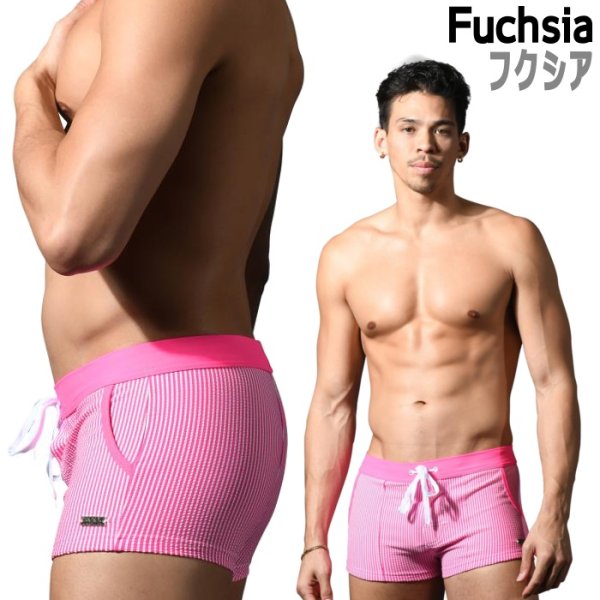 画像7: Andrew Christian【アンドリュークリスチャン】海パン メンズ男性水着 ボクサー ショート丈 トランクス Hamptons スイムショーツ (7)