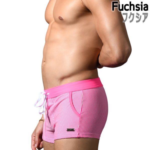 画像9: Andrew Christian【アンドリュークリスチャン】海パン メンズ男性水着 ボクサー ショート丈 トランクス Hamptons スイムショーツ (9)