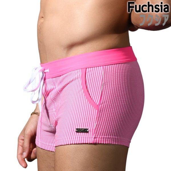 画像11: Andrew Christian【アンドリュークリスチャン】海パン メンズ男性水着 ボクサー ショート丈 トランクス Hamptons スイムショーツ (11)