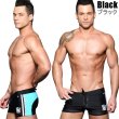 画像2: Andrew Christian【アンドリュークリスチャン】メンズ水着 海パン ブランド ショート丈 スイムショーツ Phys. Ed. Varsity Zipper Pocket Trunk (2)