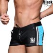 画像5: Andrew Christian【アンドリュークリスチャン】メンズ水着 海パン ブランド ショート丈 スイムショーツ Phys. Ed. Varsity Zipper Pocket Trunk (5)