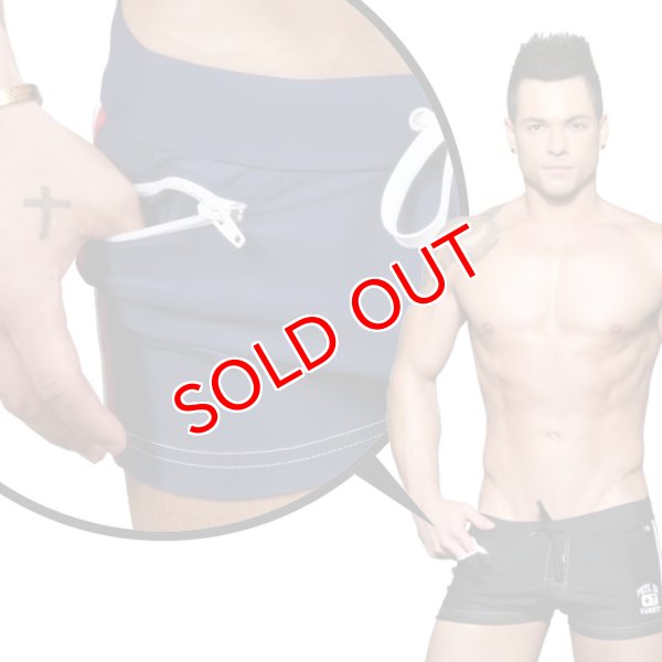 画像12: Andrew Christian【アンドリュークリスチャン】メンズ水着 海パン ブランド ショート丈 スイムショーツ Phys. Ed. Varsity Zipper Pocket Trunk (12)