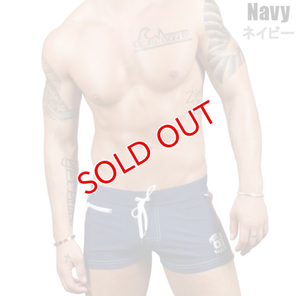 画像7: Andrew Christian【アンドリュークリスチャン】メンズ水着 海パン ブランド ショート丈 スイムショーツ Phys. Ed. Varsity Zipper Pocket Trunk (7)