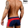 画像9: Andrew Christian【アンドリュークリスチャン】メンズ水着 海パン ブランド ショート丈 スイムショーツ Phys. Ed. Varsity Zipper Pocket Trunk (9)