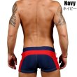 画像10: Andrew Christian【アンドリュークリスチャン】メンズ水着 海パン ブランド ショート丈 スイムショーツ Phys. Ed. Varsity Zipper Pocket Trunk (10)