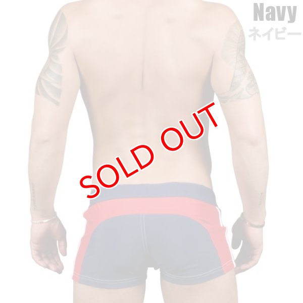 画像10: Andrew Christian【アンドリュークリスチャン】メンズ水着 海パン ブランド ショート丈 スイムショーツ Phys. Ed. Varsity Zipper Pocket Trunk (10)