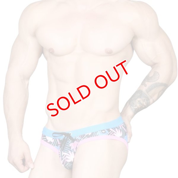 画像3: 【アンドリュークリスチャン】男性水着 ブーメラン ビキニ 競泳パンツ Neon Palms Bikini (3)