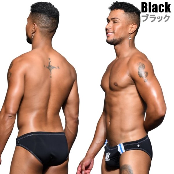 画像3: Andrew Christian【アンドリュークリスチャン】  男性水着 ブーメラン ビキニ 競泳パンツPhys. Ed. Varsity Bikini (3)