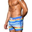 画像3: Andrew Christian【アンドリュークリスチャン】メンズ水着 海パン ブランド ショート丈 スイムショーツ Retro Stripe (3)