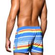 画像4: Andrew Christian【アンドリュークリスチャン】メンズ水着 海パン ブランド ショート丈 スイムショーツ Retro Stripe (4)