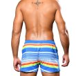 画像5: Andrew Christian【アンドリュークリスチャン】メンズ水着 海パン ブランド ショート丈 スイムショーツ Retro Stripe (5)