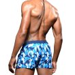 画像4: Andrew Christian【アンドリュークリスチャン】メンズ水着 海パン ブランド ショート丈 スイムショーツ Blue Camo Snap (4)