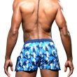 画像5: Andrew Christian【アンドリュークリスチャン】メンズ水着 海パン ブランド ショート丈 スイムショーツ Blue Camo Snap (5)