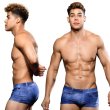 画像4: Andrew Christian【アンドリュークリスチャン】メンズ水着 海パン ブランド ショート丈 スイムショーツ Denim Trunk (4)